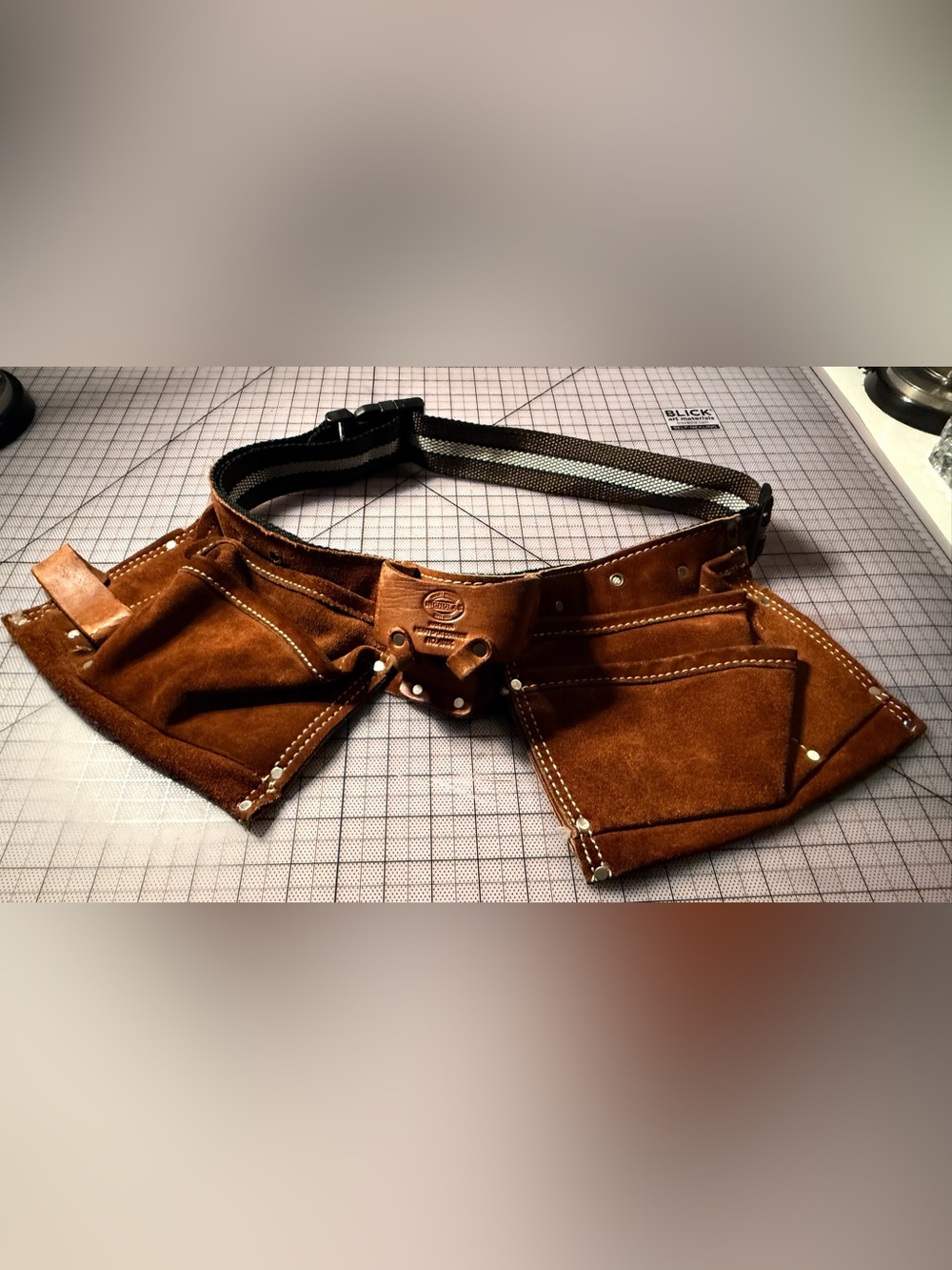 Nicholas Heavy Split Cowhide Leather Tool Belt 493X